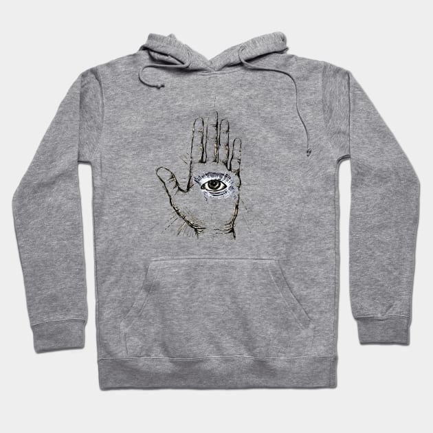 Hand with an Eye - 1 Hoodie by FanitsaArt